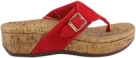 Amazon.com | Vionic Women's, Marbella Thong Sandal RED 11 M | Sandals