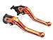 Short Brake and Clutch Levers for KTM 690 Enduro R 2014 2015 2016 2017 2018 2019 2020,KTM 1090 Adventure/R 2017 2018 2019,KTM Adventure 1050 2016,KTM 690 DUKE 690 SMC SMCR 2014-2017-Orange