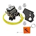 HURI Carburetor with Gasket Fuel Line Primer Bulb for 16100-Z0H-825 GX25 GX25N GX25NT 4 Cycle Engine