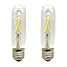 Mansa Lighting, T10 LED Bulb (Tube Shape), 2 Pack, 200 Lumens, 2 Watts, Warm White (2700K), Dimmable, 25W Equivalent