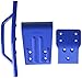 RPM Traxxas Slash 4x4 Front Bumper and Skid Plate, Blue