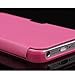 Magnetic Flip Synthetic Leather Hard Skin Pouch Wallet Case Cover for Apple iPhone 5 5S 5G Pink