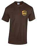 United Parcel Service T-Shirt UPS T-Shirt Postal t-Shirt (S, Brown)