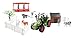 Farm Toy Farming Toy Fun Playset with Tractor, Farm Figure's, Cow, Horse, Tree, Road Signs, Milk Station, Barn, Wheel Barrow
