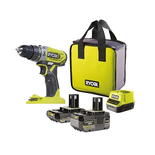 Taladro Percutor 18V ONE+ con Baterías 2.0Ah y 4.0Ah, Cargador y Bolsa - Potente, Compacto y Garantía Extendida