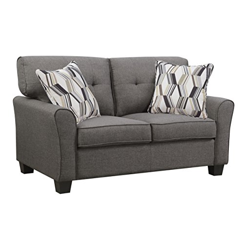 Artum Hill UP3-884 Olivia Loveseat, Espresso - Thumbnail 3