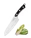 TUO Hacker Series Japanese HC Stainless Steel Santoku Knife 7 - Full Tang Design--Ultra Premium Ebony Handle