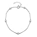Anklets for Women Sterling Silver Cubic Zirconia Station Dainty CZ Chain Anklet, 9 Inches