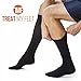 Knee High Compression Socks for Women & Men, 15-20 mmHg - Edema Pain Relief - Nurse, Travel, Pregnancy & Running - Lightweight Graduated Nursing Sock - Compression Stockings for Women, Black S
