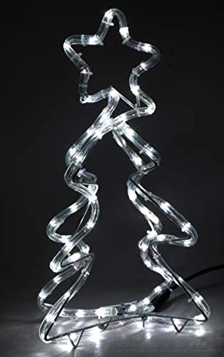 Christmas Concepts® 480mm (19") Sparkling White LED 3D Christmas Tree Rope Light - Indoor/Outdoor Christmas Decoration