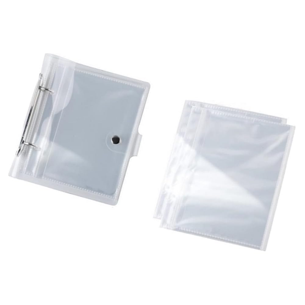 Photo 1 of 4x6 Small Photo Album Holds for 100 Pictures,Card Photo Sleeve Mini Photo Album photo book,Waterproof Pocket Photo Holder, Photo Pocket for Name Card,Postcards,Recipe Cards,Refillable (Clean)