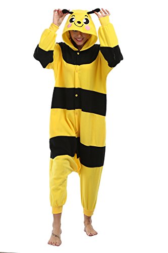 Caringgarden Unisex Adult Polar Fleece One-Piece Cartoon Animal Pajamas Onesie