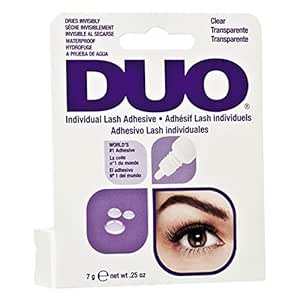 Amazon Com Duo Individual Lash Adhesive For False Individual Lashes Clear 0 25 Oz Fake Eyelashes And Adhesives Beauty