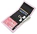 RFID Trifold Canvas Outdoor Sports Wallet for Kids - Front Pocket Wallet with Magic Sticker (Pink Camouflage)