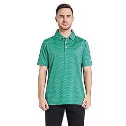 Mens Golf Shirts Moisture Wicking Dry Fit Short