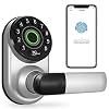 NGTeco Smart Door Lock, Biometric Fingerprint Door Lock with Bluetooth WiFi & Handle, Electronic Keypad Lock Security…
