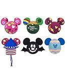 Disney Parks Authentic Mouse Mouse Multi Holiday Car Antenna or Pencil Topper Set of 6