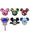Disney Parks Authentic Mouse Mouse Multi Holiday Car Antenna or Pencil Topper Set of 6
