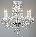 New! Authentic All Crystal Chandelier Chandeliers H17