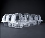 Oasis Supply 12-Compartment Hinged High Dome Clear