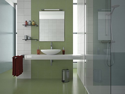 Nielsen Bainbridge 24x30 Rectangular Aluminum Wall Mirror | Vanity Mirror, Bedroom or Bathroom | Hangs Horizontal or Vertical | Nickel - Thumbnail 2