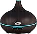 Viva Naturals Ultrasonic Aromatherapy Essential Oil Diffuser, Large 300ml Tank - Vibrant Changeable LED Lights, Soothing Mist & Automatic Shut Off (Espresso Zen)