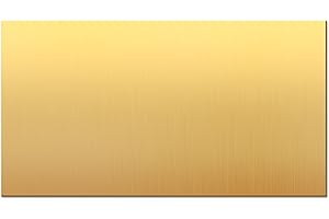 SUNKOO Brass Sheet,2" x 4",14 Gauge (2mm) Thickness, 99.9% Pure Brass Plate,for Engraving, Crafting, Jewelry