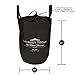 The C.H.O. Hilarious Laundry Hamper | Black Laundry Today | 55 Liters of Heavy Duty Cotton Canvas | 21 Inches Tall x 14 Inches Wide | Collapsible | Drawstring Enclosure for Extra Space