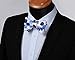 SetSense Men's Polka Dot Jacquard Woven Self Bow Tie Set