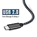 2-Pack 10FT Braided USB C Fast Charger Cable Compatible with Samsung Galaxy S10 S10e S9 S8 Plus Note 9 8, Pixel 3A 3 2, Moto Z4 Z3 Z2, LG V40 G8 G7 ThinQ,USB C to A