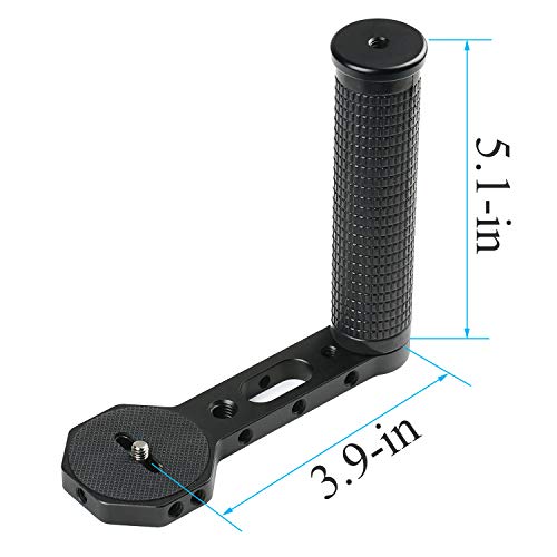 ATian Universal Aluminum Alloy Left Side Handle for DJI Ronin S and Zhiyun Crane V2, Crane 2, etc. Gimbal Stabilizer for a External Monitor, Microphone or LED Light, etc. - Thumbnail 3