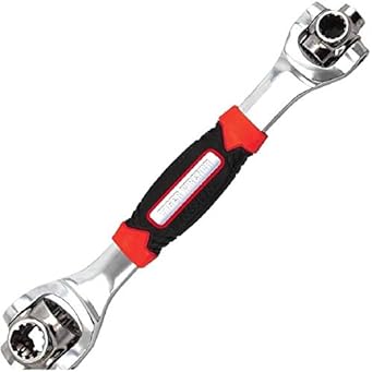 Tophaven 48 in 1 Socket Wrench Tools Works with Spline Bolts Torx 360 Degree 6-Point Universal Furniture Car Repair Hand Tool Handles up to 135kg of Pressure Universal Hand Tool Wrench