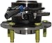 Detroit Axle - 5 Lugs Front Wheel Bearing Hubs for 2005-2006 Chevy Equinox Pontiac Torrent 2002-2007 Saturn Vue [w/ 4-Wheel ABS], Replacement Wheel Bearing and Hubs Assembly Set, Pair Hubs