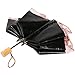 kilofly Anti-UV Embroidered Sun Protection Folding Parasol Umbrella, UPF 40+