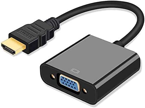 CHIOINS HDMI to VGA, 1080P Compatible HDMI to VGA Adapter for Computer, Laptop, PC, Monitor, HDTV, Digital to Analog Converter Cable for Xbox 360, PS3, TV Box