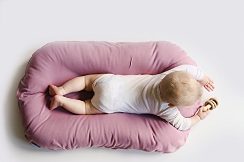 Snuggle Me Organic | Baby Lounger & Infant Floor Seat | Newborn Essentials | Organic Cotton, Fiberfill | Bloom - Thumbnail 7