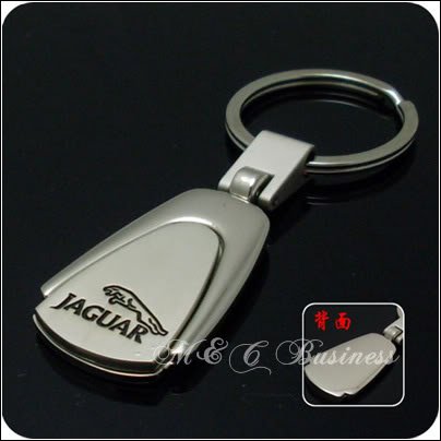 Sales Promotion!JAGUAR Car Chrome Key Ring Chain