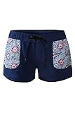 OUR WINGS Women Sports Pocket Navy Board Shorts