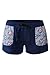 OUR WINGS Women Sports Pocket Navy Board Shorts