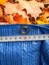 Cost Wise 4M x 8M Tarpaulin Sky Blue - Waterproof Ground Sheet Shelter Tarp view 5