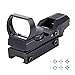 Ohuhu Red Dot Sight, 4 Reticles Red Green Dot Gun Sight Scope Reflex Sights, Black/Sand