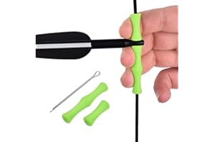 EOUS Bow String Finger Savers Archery Recurve Bow Finger Guard String Fingers Roller Rubber Finger Tabs
