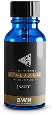 Cardamom (60 ML) - Best Quality 100% Pure Essential Oil - Premium Therapeutic Grade Oil by Blue World Naturals