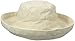 Scala Women's Cotton Hat with Inner Drawstring and Upf 50+ Rating,Linen,One Size