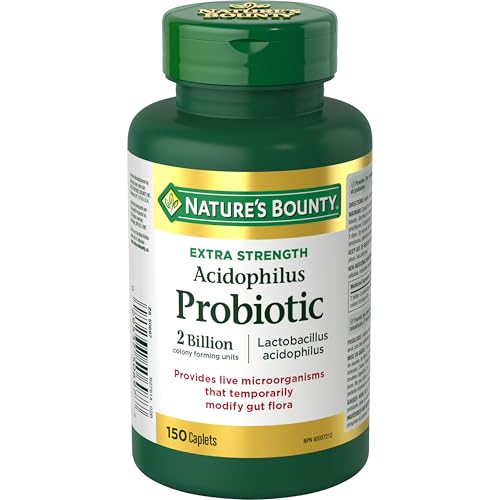NATURE'S BOUNTY Extra Strength Acidophilus Probiotic, Temporarily Modifies Gut Flora, 105 g
