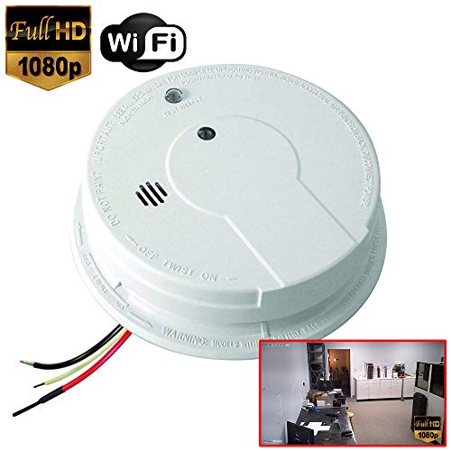 SecureGuard 1080P HD WiFi Smoke Detector Spy Camera Wireless IP Cloud