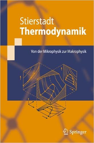 Thermodynamik Von Der Mikrophysik Zur Makrophysik Springer Lehrbuch German Edition Amazon De Stierstadt Klaus Bucher