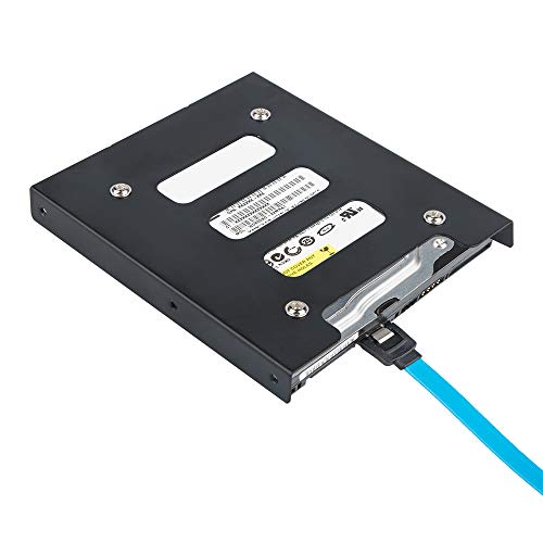 Set of 6, findTop Straight and 90 Degree Right-Angle SATA III Cable 6.0 Gbps with Locking Latch (16 Inch) and SSD Mounting Bracket Kit 2.5" to 3.5" Drive Bay