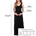 Women's Ruched Sleeveless Maternity Dress in Regular and Plus Sizes - Made in USA