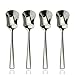 Kids Spoons, Ice Cream Spoon, AOOSY Iced Tea Coffee Spoon, Stainless Steel Cocktail Stirring Spoons Ice Cream Spoon for Baby Kids Adult (6 pieces)